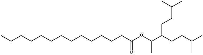 ミリスチン酸3-イソアミル-6-メチル-2-ヘプチル 化学構造式