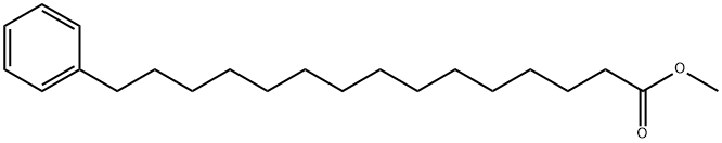 METHYL 15-PHENYLPENTADECANOATE 化学構造式