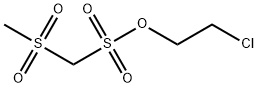 メチルスルホニルメタンスルホン酸2-クロロエチル 化学構造式