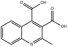 2-甲基喹啉-3,4-二羧酸, 88344-65-4, 结构式