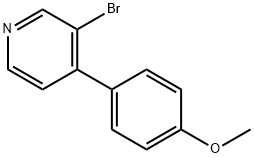 3-BROMO-4-(4'-METHOXYPHENYL)PYRIDINE Struktur
