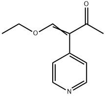4-エトキシ-3-(4-ピリジニル)-3-ブテン-2-オン 化学構造式