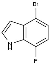 4-BROMO-7-FLUOROINDOLE Structure