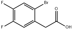 2-溴-4,5-二氟苯乙酸 结构式