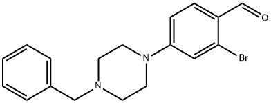 4-(4-BENZYL-1-PIPERAZINO)-2-BROMO-BENZALDEHYDE|