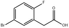 5-BROMO-2-FLUOROPHENYLACETIC ACID Struktur