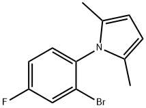 1-(2-bromo-4-fluorophenyl)-2,5-dimethyl-1H-pyrrole Structure