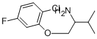 1-[(2-CHLORO-5-FLUOROPHENOXY)METHYL]-2-METHYLPROPYLAMINE Structure