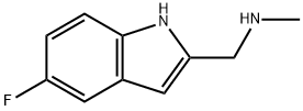 1-(5-fluoro-1H-indol-2-yl)-N-methylmethanamine(SALTDATA: CH3SO3H) Structure