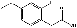 2‐フルオロ‐4‐メトキシフェニル酢酸 化学構造式