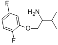 1-(2,5-DIFLUOROPHENOXY)-3-METHYL-2-BUTANAMINE Structure