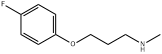 [3-(4-フルオロフェノキシ)プロピル]メチルアミン 化学構造式