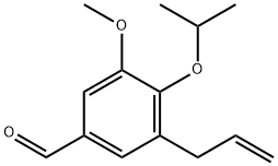 3-アリル-4-イソプロポキシ-5-メトキシベンズアルデヒド 化学構造式