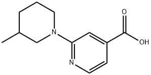 3-メチル-3,4,5,6-テトラヒドロ-2H-[1,2']ビピリジニル-4'-カルボン酸 化学構造式