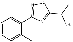 1-[3-(2-メチルフェニル)-1,2,4-オキサジアゾール-5-イル]エタンアミン 化学構造式