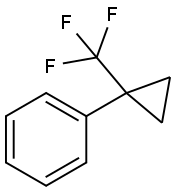 1-(三氟甲基环丙基)苯 结构式