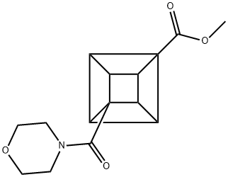 METHYL 4-(MORPHOLINOCARBONYL)CUBANECARBOXYLATE Structure
