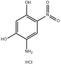 4-氨基-6-硝基间苯二酚盐酸盐, 883566-55-0, 结构式