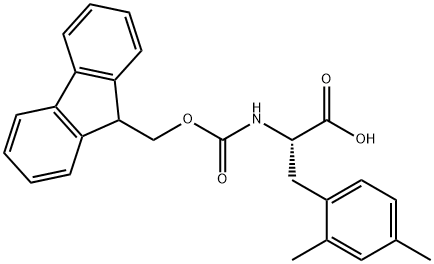 FMOC-2,4-二甲基-DL-苯丙氨酸, 883568-17-0, 结构式