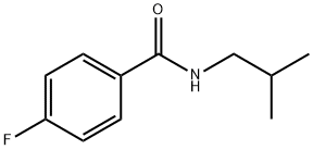 4-フルオロ-N-イソブチルベンズアミド 化学構造式