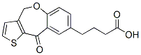 4-(4,10-dihydro-10-oxothieno(3,2-c)(1)benzoxepin-8-yl)butyric acid 结构式