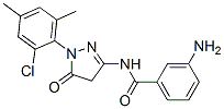 3-amino-N-[1-(2-chloro-4,6-dimethylphenyl)-4,5-dihydro-5-oxo-1H-pyrazol-3-yl]benzamide 结构式