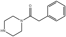 1-(フェニルアセチル)ピペラジン 化学構造式