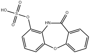 11-氧代-10,11-二氢二苯并[B,F][1,4]氧氮杂卓-9-基硫酸氢盐 结构式