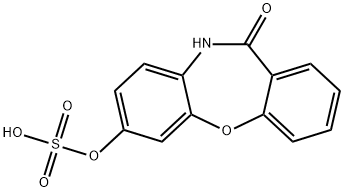 7-(Sulfooxy)dibenz[b,f][1,4]oxazepin-11(10H)-one 结构式