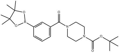 3-(4-BOC-哌嗪-1-羰基)苯硼酸频哪酯, 883738-41-8, 结构式