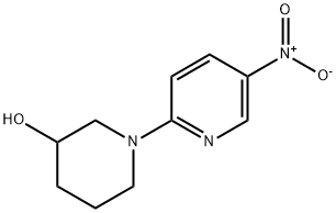 1-(5-硝基吡啶-2-基)哌啶-3-醇 结构式