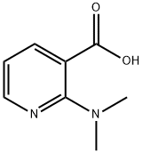 2-(ジメチルアミノ)ニコチン酸 化学構造式