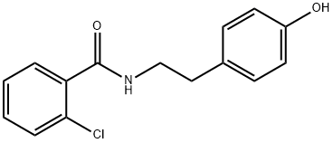 Benzamide, 2-chloro-N-[2-(4-hydroxyphenyl)ethyl]- Struktur