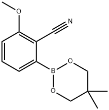 2-氰基-3-甲氧基苯硼酸新戊二醇酯, 883899-02-3, 结构式