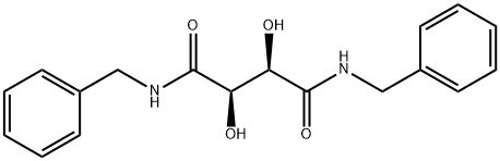 (+)-N,N′-ジベンジル-L-酒石酸ジアミド 化学構造式