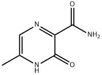 3,4-二氢-5-甲基-3-氧代-2-吡嗪甲酰胺, 88394-05-2, 结构式