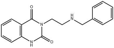 3-[2-[(苯基甲基)氨基]乙基]-2,4(1H,3H)喹唑啉二酮, 883948-67-2, 结构式