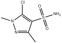 5-CHLORO-1,3-DIMETHYL-1H-PYRAZOLE-4-SULFONAMIDE Struktur