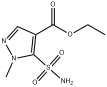 1-Methyl-4-ethylformate-5-pyrazole sulfonamide Struktur