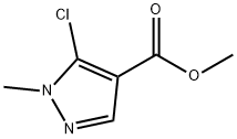 1-甲基-5-氯吡唑-4-甲酸甲酯, 88398-85-0, 结构式