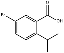 Benzoic acid, 5-broMo-2-(1-Methylethyl)- Structure