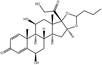 6β-ヒドロキシブデソニド 化学構造式