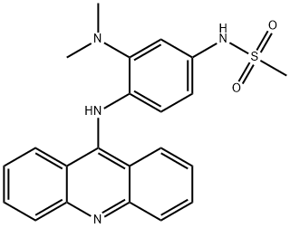 Methanesulfonamide, N-(4-(9-acridinylamino)-3-(dimethylamino)phenyl)- Struktur