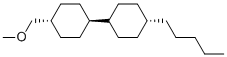 反-4-(甲氧甲基)-1-(反-4-戊基环己基)环己烷,88416-89-1,结构式
