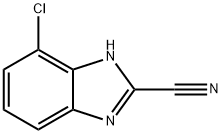 1H-Benzimidazole-2-carbonitrile,4-chloro-(9CI) Struktur