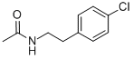 1-(N-ACETYLAMINO)-2-(4-CHLOROPHENYL)-ETHANE Struktur