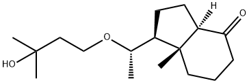(1S,3aR,7aR)-1-((S)-1-(3-hydroxy-3-Methylbutoxy)ethyl)-7a-Methylhexahydro-1H-inden-4(2H)-one Struktur