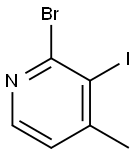 2-溴-3-碘-4-甲基吡啶,884494-42-2,结构式