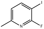 2-フルオロ-3-ヨード-6-メチルピリジン 化学構造式