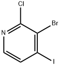 3-BROMO-2-CHLORO-4-IODOPYRIDINE Structure